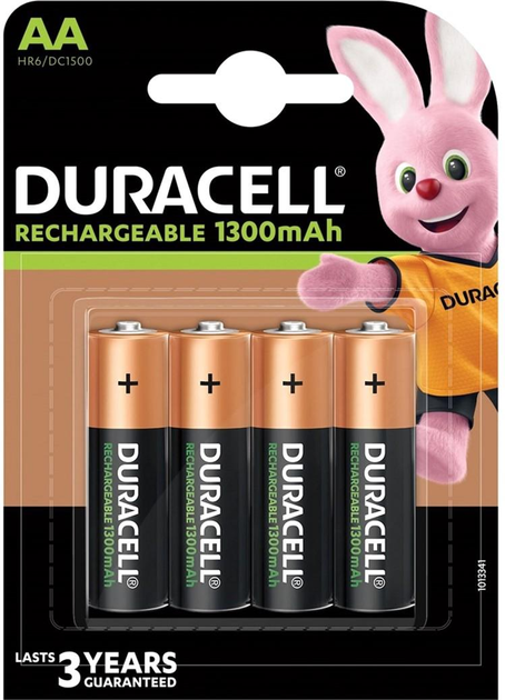 Akumulator Duracell Recharge AA 1300 mAh 4 szt. (5000394044982) - obraz 1