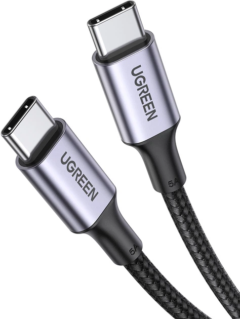 Кабель Ugreen US316 USB Type-C to USB Type-C Cable Aluminum Case with Braided 1.5 м Black (UGR-70428) - зображення 3