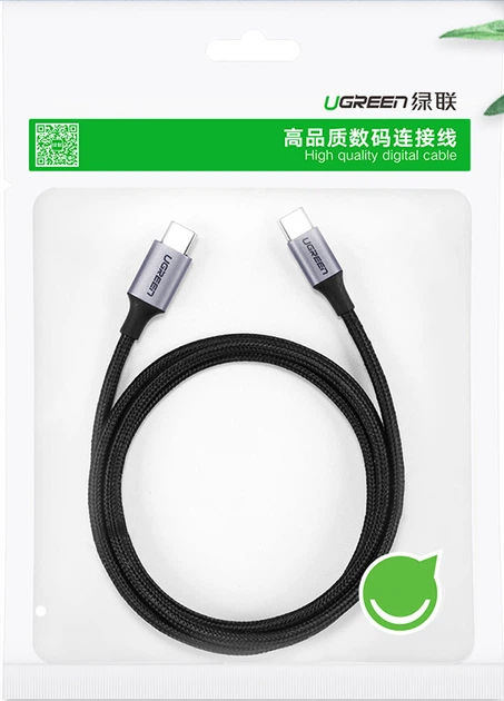 Кабель Ugreen US316 USB Type-C to USB Type-C Cable Aluminum Case with Braided 1.5 м Black (UGR-70428) - зображення 8
