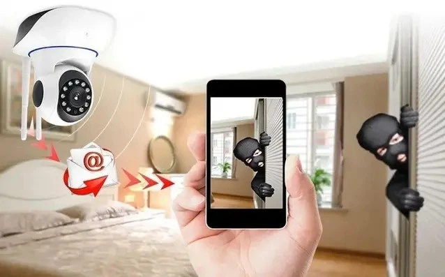Камера відеоспостереження Q5 IPC-V380-Q5Y 2mp | IP Wi-fi відеокамера bs біла - Фото 3 Камера відеоспостереження Q5 IPC-V380-Q5Y 2mp | IP Wi-fi відеокамера bs біла - зображення 3
