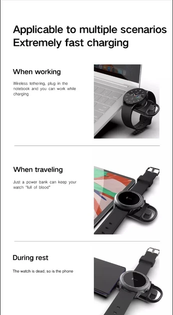 Брелок-зарядка для смарт-часов Samsung Galaxy Watch 4-5 T09 - Фото 5 Брелок-зарядка для смарт-часов Samsung Galaxy Watch 4-5 T09 - изображение 5