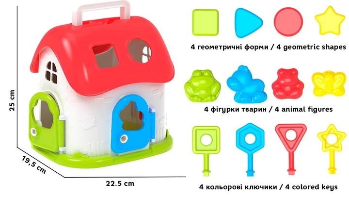 Игрушка сортер Домик ТехноК (6719) - изображение 5