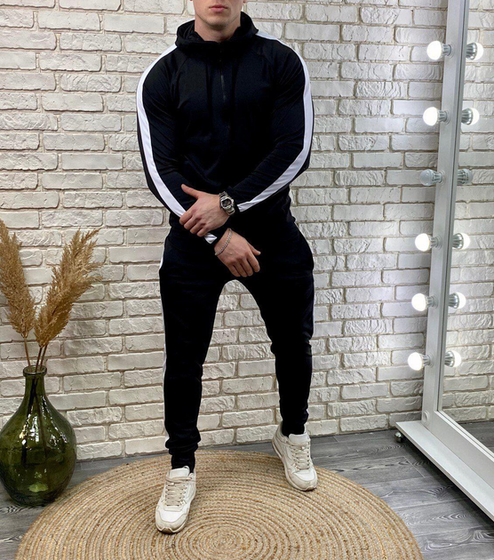 Костюм спортивний Еластик 52 Чорний 13457-52 від продавця: MadeByAngel ...