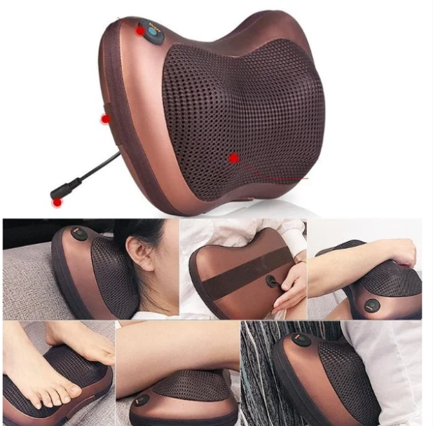 Массажер-подушка для шеи 8 роликов с прогревом Massage Pillow (5003) - Фото 8 Массажер-подушка для шеи 8 роликов с прогревом Massage Pillow (5003) - изображение 8