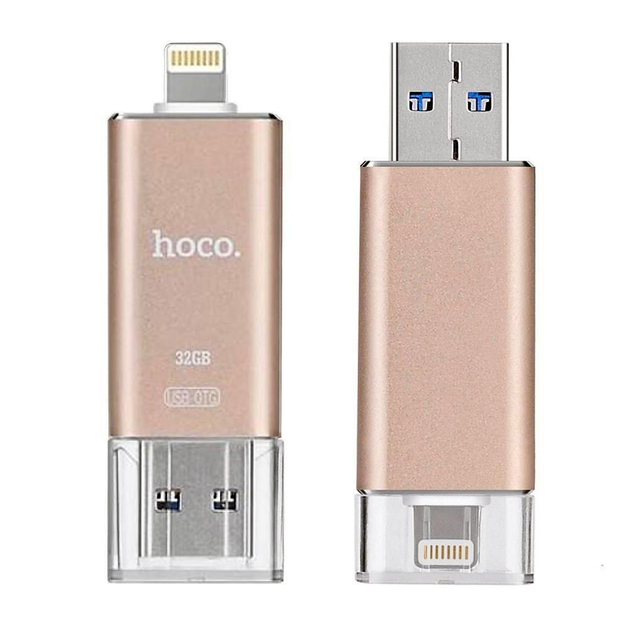 Флешка для iPhone/iPad USB/lightning MFI Hoco UD2 16GB – фото, отзывы ...