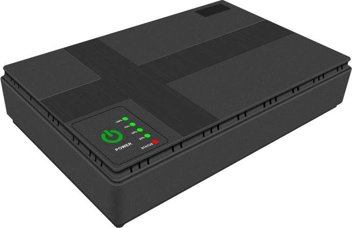 ДБЖ для роутера (маршрутизаторів) Yepo Mini Smart Portable UPS 10400 mAh (36WH) DC 5V/9V/12V (UA-102822_Black) - зображення 1