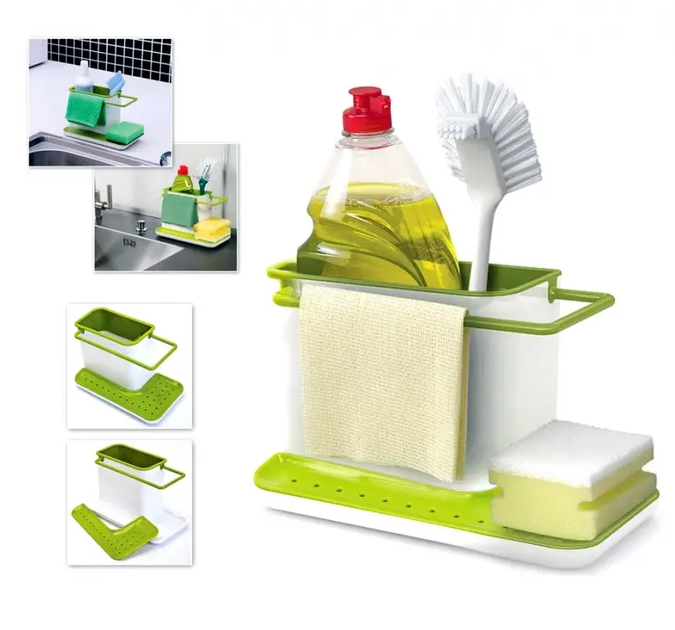 Кухонний органайзер Kitchen Shelf Sink Tidy 3 в 1 - зображення 2