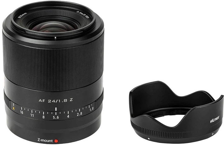 Объектив VILTROX AF 24mm F1.8 Z STM (AF 24/1.8 Z) для камер Nikon