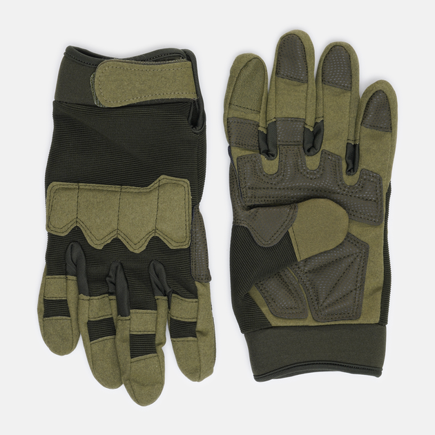 Тактические военные перчатки UAD Prometey полнопалые, сенсорные Олива M (UAD0019M) - изображение 1