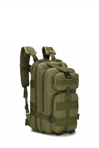 Бойовий рюкзак чоловічий сумка на плечі ранець штурмовий Оливковий 28 л надійне і зручне спорядження для бойових місій максимальна місткість і функціональність - зображення 2