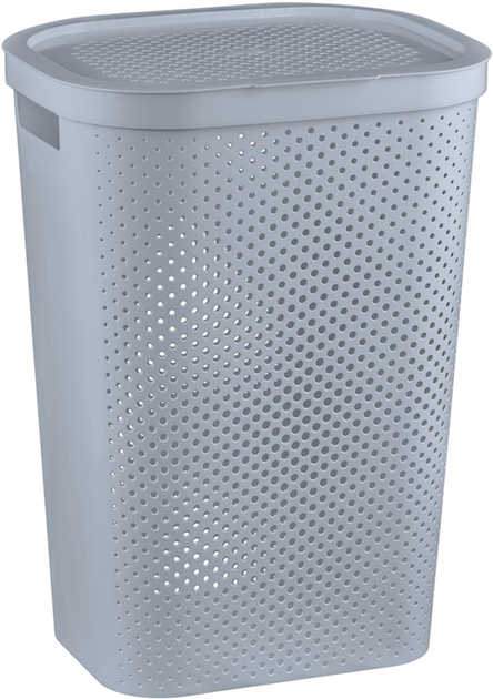 Кошик для білизни Curver Infinity 231007 60 л Білий (4754cur-сірий) - зображення 1