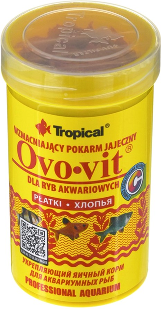 Tropical Ovo-vit płatki dla rybek akwariowych 100 ml (5900469770337) - obraz 1