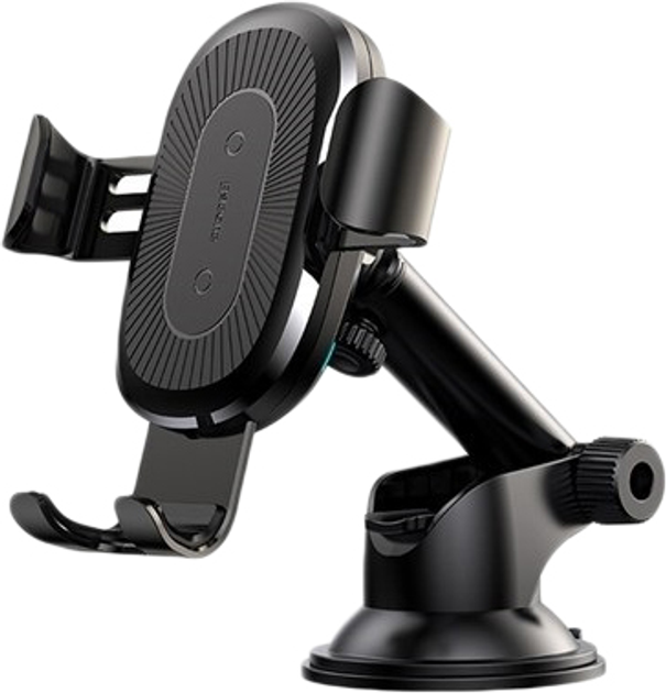 Baseus Wireless Charger Gravity Car Mount Osculum Type Black (WXYL-A01) - obraz 2