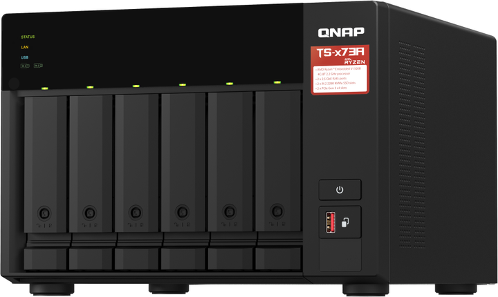 QNAP 6BAY TS-673A-8G - obraz 1