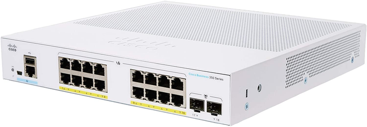 Комутатор Cisco CBS350-16P-2G-EU - зображення 2