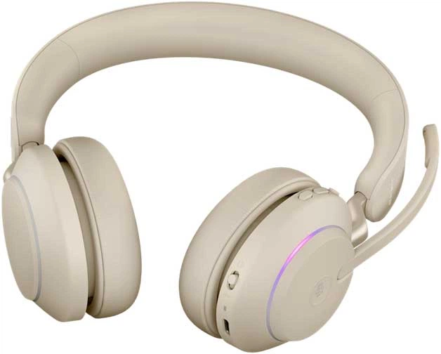 Наушники Jabra Evolve2 65, Link380c MS Stereo Beige (26599-999-898) - изображение 4