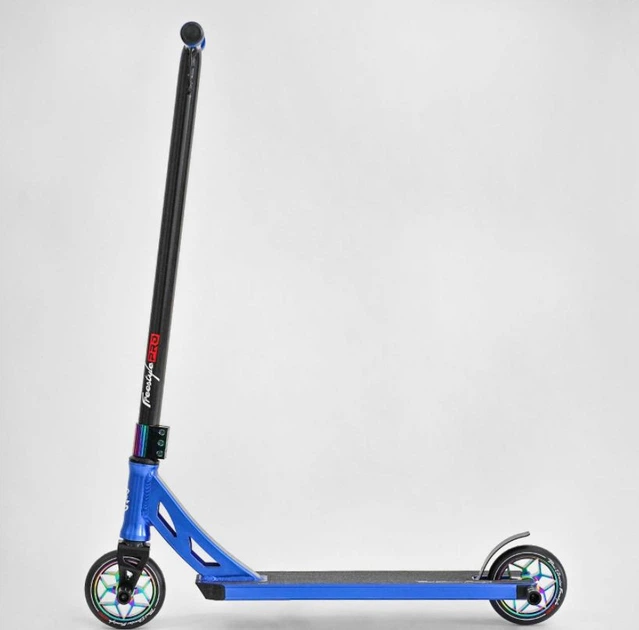 Самокат трюковый Best Scooter Freestyle с колёсами 120 мм, HIC и ABEC-9 синий (N-12740) - изображение 2