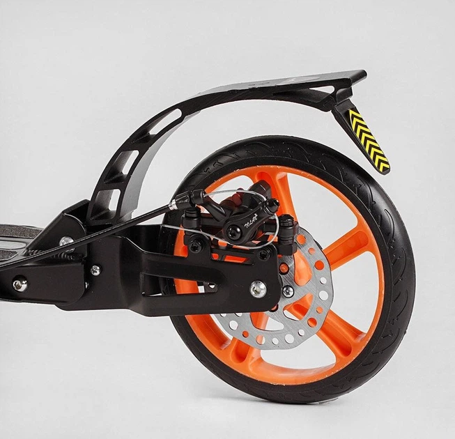 Самокат алюминиевый Best Scooter BS-98033 ручной дисковый тормоз, колеса PU, диаметр колес - 200мм, 2 амортизатора, подстаканник - Фото 6 Самокат алюминиевый Best Scooter BS-98033 ручной дисковый тормоз, колеса PU, диаметр колес - 200мм, 2 амортизатора, подстаканник - изображение 6