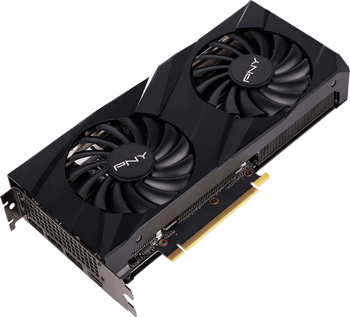 Видеокарта PNY PCI-Ex GeForce RTX 3060 VERTO Dual Fan 8GB GDDR6 (128bit) (1320/15000) (HDMI, 3 x DisplayPort) (VCG30608DFBPB1) - изображение 2