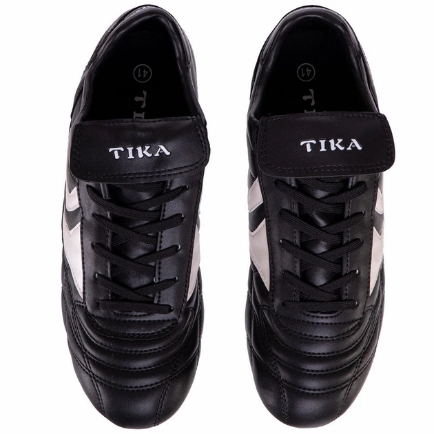 Бутсы футбольные Zelart Tika 988 размер 42 Black-White - изображение 5