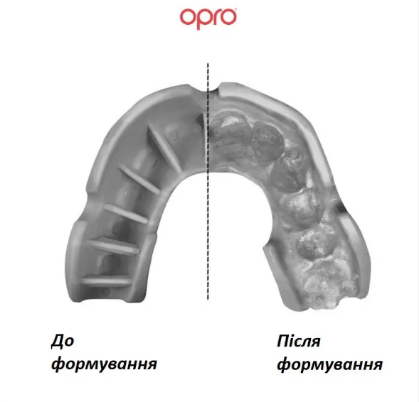 Капа OPRO Bronze доросла вік 11+ років чорний - зображення 2