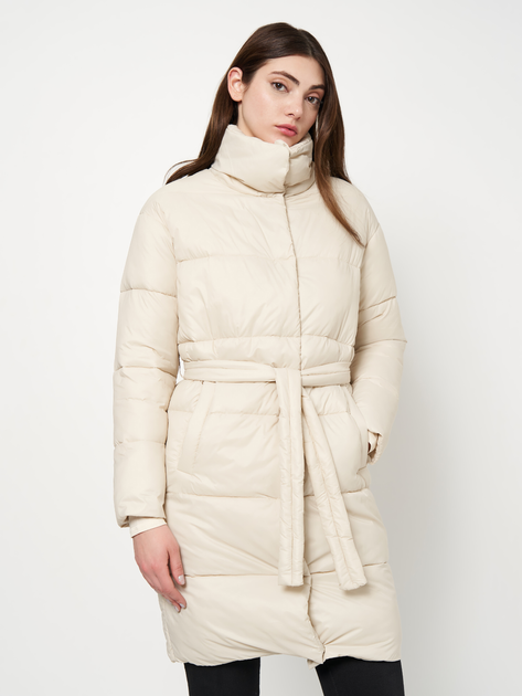 Куртка демисезонная удлиненная женская X-Woyz LS-8931-10 48 Бежевая ...