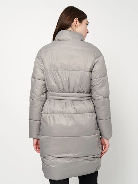 Куртка демисезонная удлиненная женская X-Woyz LS-8931-4 44 Серая (XW2000002484493) - Фото 2 Куртка демисезонная удлиненная женская X-Woyz LS-8931-4 44 Серая (XW2000002484493) - изображение 2