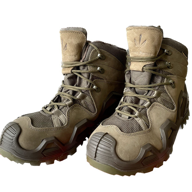 Тактические ботинки Single Sword Хаки, водонепроницаемая обувь для военных. 47 - изображение 1