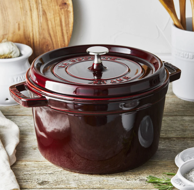 Каструля Staub Cast Iron 12,5 л 34 см бордова (1103487) - изображение 2