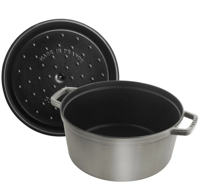 Каструля Staub Cast Iron 8,3 л сіра з кришкою (1103018) - изображение 2