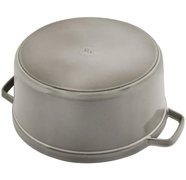 Каструля Staub Cast Iron 8,3 л сіра з кришкою (1103018) - изображение 3