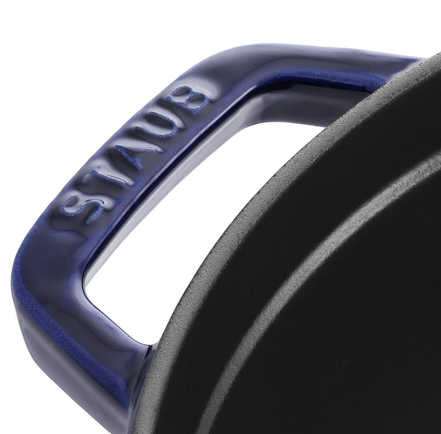 Каструля Staub Cast Iron 5,2 л синя з кришкою (1102691) - зображення 2