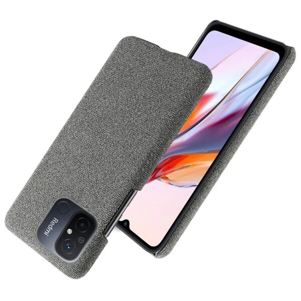Защитный чехол KSQ Cloth Style для Xiaomi Redmi 12C - Grey - изображение 3
