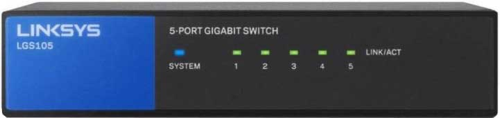 Switch Linksys LGS105 - obraz 1