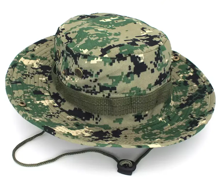 Тактическая панама для военных с регулятором рип-стоп пиксель ярко-зеленый one size - изображение 1