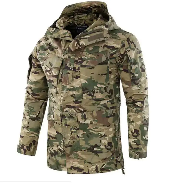 Тактична куртка HAN WILD М 65 мультикам армійська водонепроникна вітрозахисна р.3XL - зображення 1