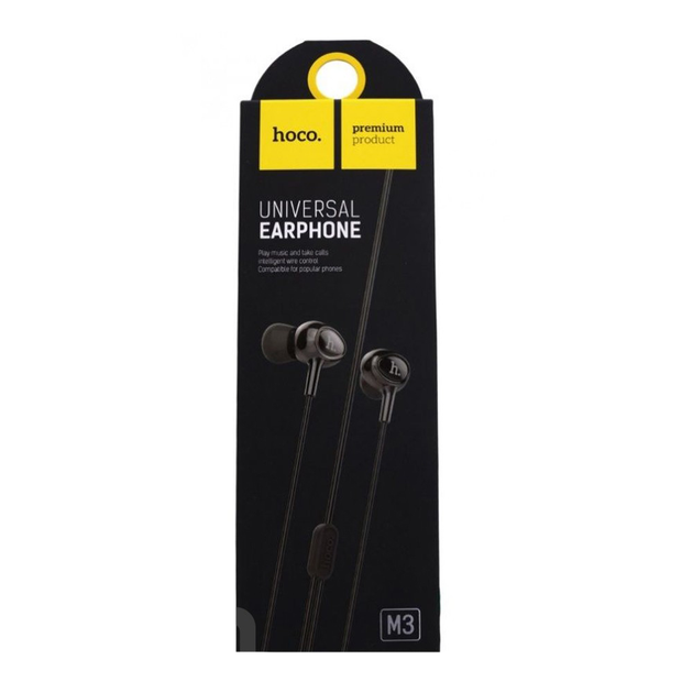 Наушники Hoco M3 Universal Earphone Black купить в интернет-магазине ...
