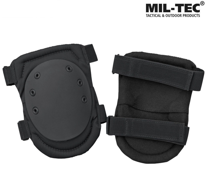 Тактичні наколінники Mil-Tec Pro Black - зображення 1
