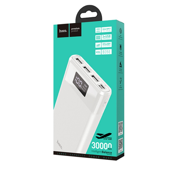 УМБ Hoco B35E Entourage mobile УМБ(30000mAh) White - изображение 2