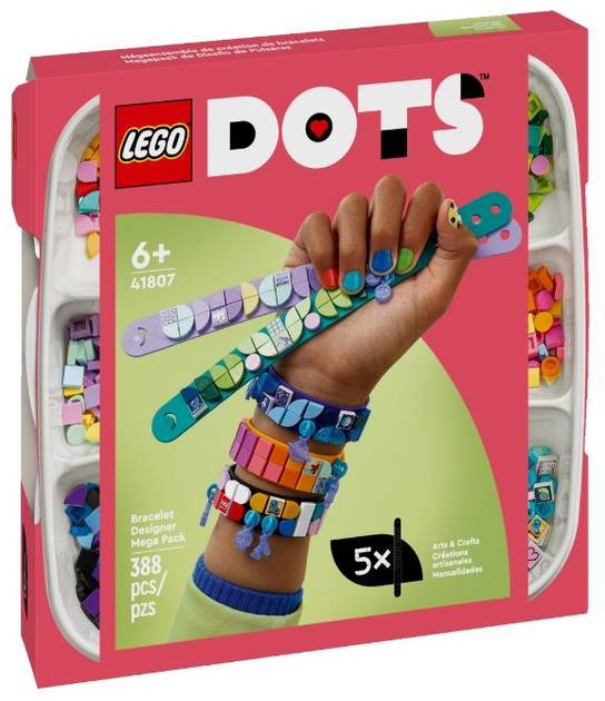 Конструктор LEGO DOTS Меганабір для створення браслетів 388 деталей (41807) - зображення 1