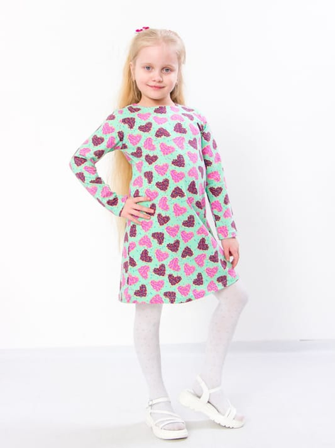 Акція на Дитяча сукня для дівчинки Носи своє 6004-043 110 см Серця м'ята (p-9468-100013) від Rozetka