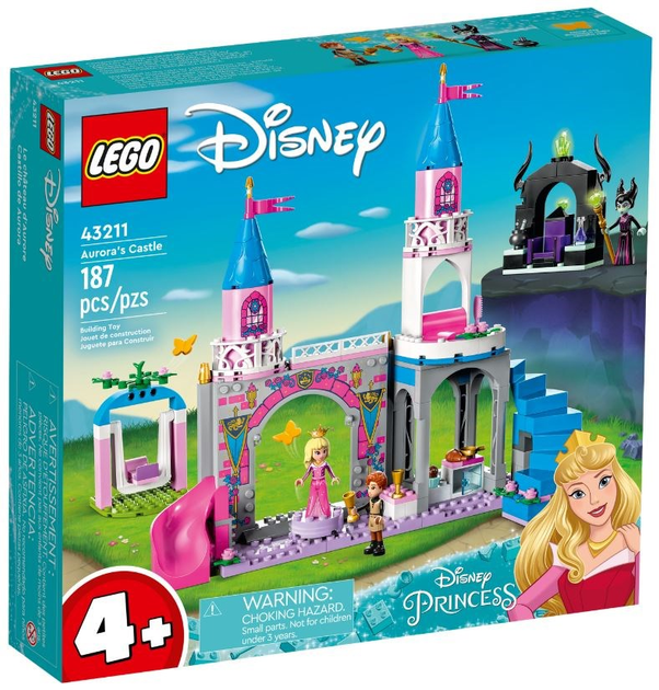 Zestaw klocków LEGO Disney Princess Zamek Aurory 187 elementów (43211) - obraz 1