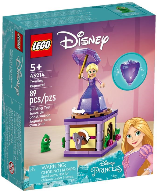 Zestaw klocków LEGO Disney Princess Wirująca Roszpunka 89 elementów (43214) - obraz 1