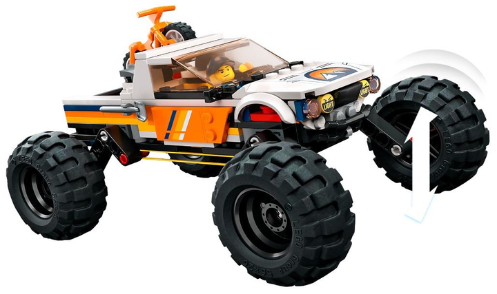 Конструктор LEGO City Пригоди на позашляховику 4x4 252 деталі (60387) - зображення 3