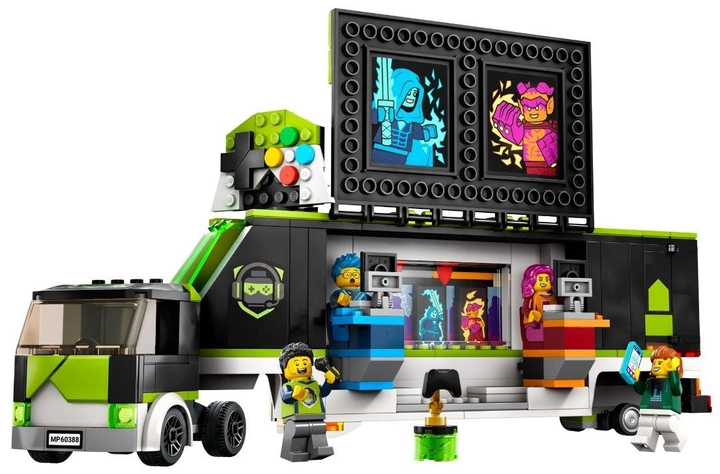Zestaw klocków LEGO City Ciężarówka na turniej gier 344 elementy (60388) - obraz 2