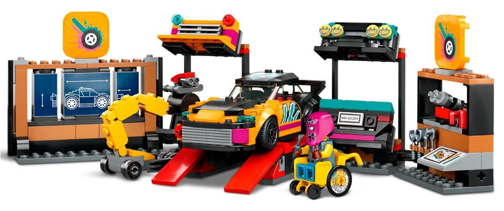 Zestaw klocków LEGO City Warsztat tuningowania samochodów 507 elementów (60389) - obraz 3