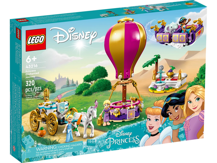 Zestaw klocków LEGO Disney Princess Podróż zaczarowanej księżniczki 320 elementów (43216) - obraz 1