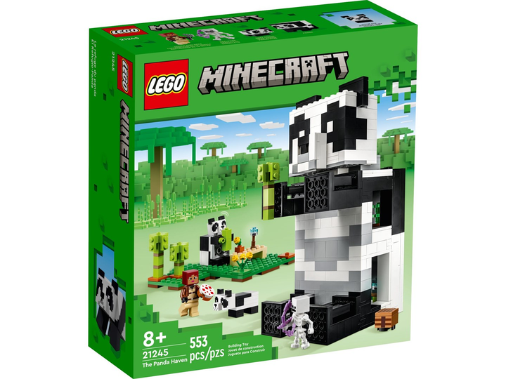 Zestaw klocków LEGO Minecraft Rezerwat pandy 553 elementy (21245) - obraz 1
