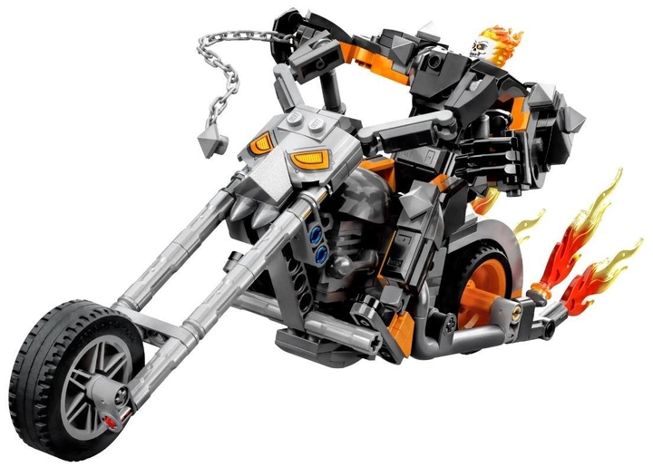 Zestaw klocków LEGO Super Heroes Upiorny Jeździec: mech i motor 264 elementy (76245) - obraz 2