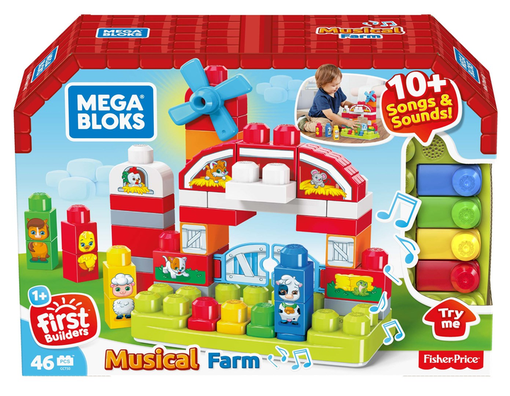 Klocki konstrukcyjne Mega Bloks Muzyczna farma (GCT50) (887961734331) - obraz 1